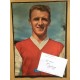 Signed card and unsigned picture of Tommy Docherty the Arsenal footballer